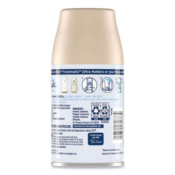 Glade® Automatic Air Freshener, Clean Linen, 6.2 Oz, 6-carton freeshipping - TVN Wholesale